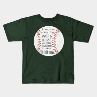 Funny Baseball Design Kids T-Shirt